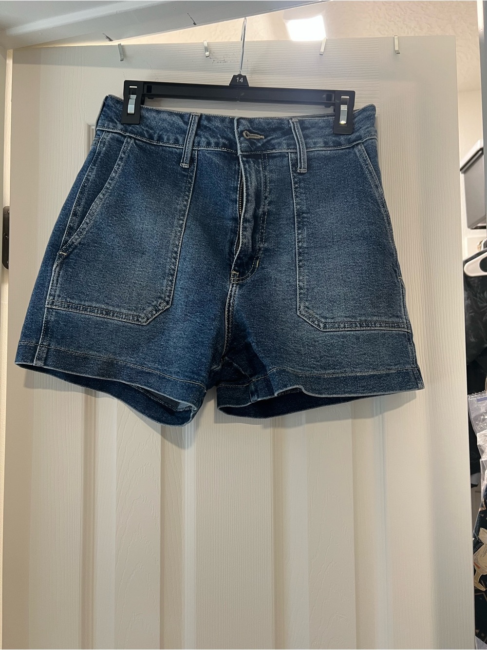 “Just Black Denim” denim shorts